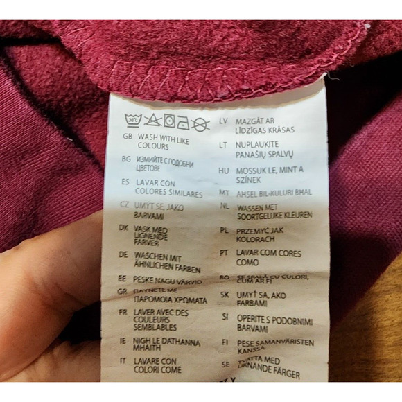 The Harry Potter Shop Platform 9 3/4 Pullover Burgundy Hoodie Sweatshirt Adult S - Picture 10 of 10